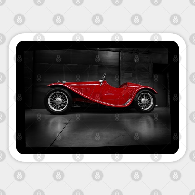 red lagonda Sticker by hottehue